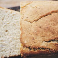 a loaf of gluten free vegan bread