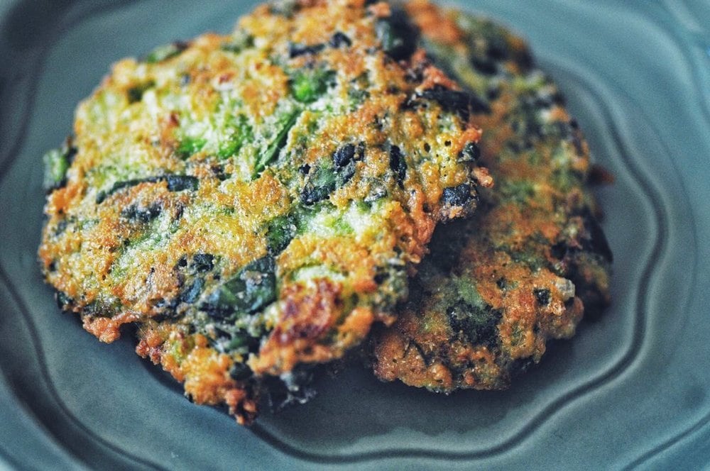  Serrano-Broccoli-Spinach Fritters (Gluten-Free) 