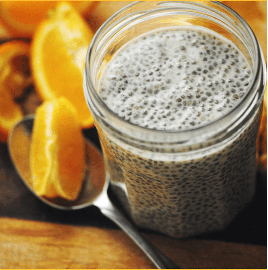  Creamy, Dreamy, Orange Delight Chia Seed Pudding (Gluten Free, Vegan) - Gluten Free, Vegan and full of protein, vitamin c and fiber. This delicious chia seed pudding tastes just like a creamsicle... the healthy version! | moonandspoonandyum.com #chia #chiaseeds #pudding #chiaseedpudding #glutenfree #vegan #Breakfast #brunch #healthy #easy #orange #creamsicle #orangesicle #dreamsicle #dessert 