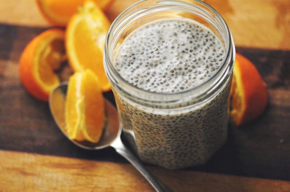  Creamy, Dreamy, Orange Delight Chia Seed Pudding (Gluten Free, Vegan) - Gluten Free, Vegan and full of protein, vitamin c and fiber. This delicious chia seed pudding tastes just like a creamsicle... the healthy version! | moonandspoonandyum.com #chia #chiaseeds #pudding #chiaseedpudding #glutenfree #vegan #Breakfast #brunch #healthy #easy #orange #creamsicle #orangesicle #dreamsicle #dessert 