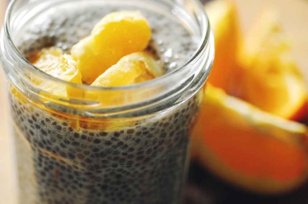  Creamy, Dreamy, Orange Delight Chia Seed Pudding (Gluten Free, Vegan) - Gluten Free, Vegan and full of protein, vitamin c and fiber. This delicious chia seed pudding tastes just like a creamsicle... the healthy version! | moonandspoonandyum.com #chia #chiaseeds #pudding #chiaseedpudding #glutenfree #vegan #Breakfast #brunch #healthy #easy #orange #creamsicle #orangesicle #dreamsicle #dessert 
