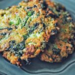 two gluten free fritters spicy