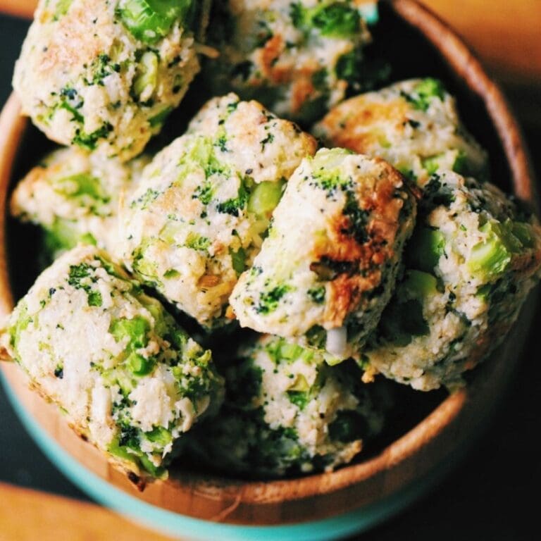 Baked Broccoli Tots with Garlic and Parmesan (Gluten-Free)