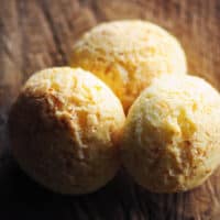 3 pan de yuca cheese breads lit by sunlight