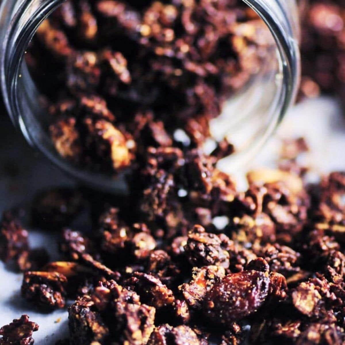 Molasses Chocolate Quinoa Granola MOON and spoon and yum