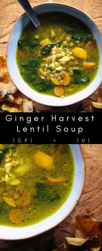 pinterest pin for lentil soup