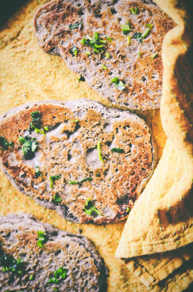  A thick, and chewy Gluten-Free Buckwheat Naan Bread with a fluffy interior, using only 9 ingredients to make, and with an absolutely divine flavor and texture. They make the perfect gluten-free accompaniment to your favorite Indian dishes or all on their own! #glutenfreenaan #indianbread #buckwheatnaan #glutenfreenaanbread #naan 