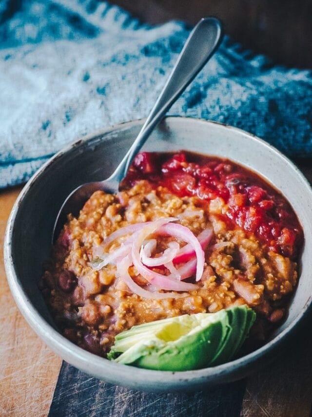 Instant Pot Millet + Pinto Bean Vegan Chili Story