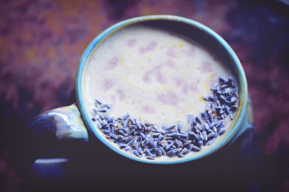  This Cherry Lavender Moon Milk makes for one creamy, delicious, calming and beautiful sleepy-time beverage for those evenings when you could use a little extra support. With a healthy blend of oats, walnuts, spices, sweet cherries, and plant-based milk, this warm and cozy drink makes for one comforting vegan gluten-free remedy with its roots in Ayurveda. #moonmilk #cherrymoonmilk #lavendermoonmilk #sleepdrink #elixir #ayurvedicdrink #veganmilk 