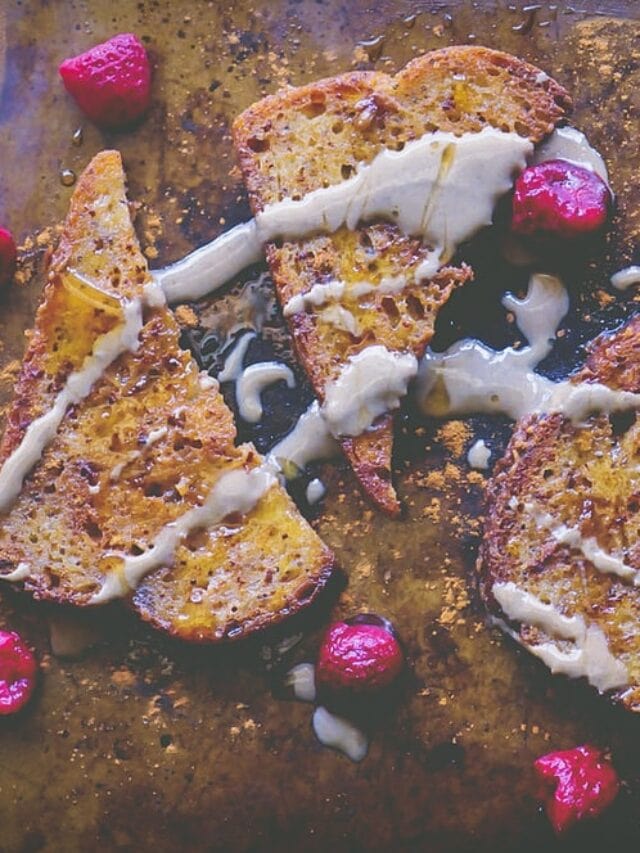 Delicious Vegan French Toast with Tahini