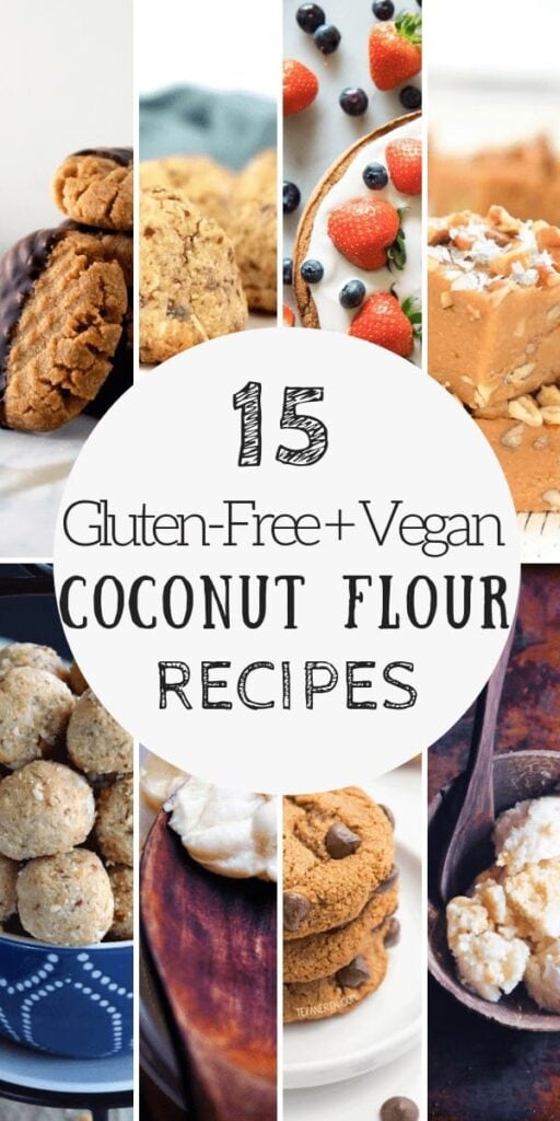 pinterest pin for vegan coconut flour recipes