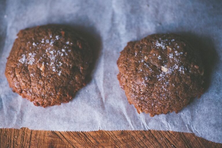 5-Ingredient Salted Ginger Almond Butter Cookies (Gluten-Free, Dairy-Free, Refined Sugar-Free, Flourless)