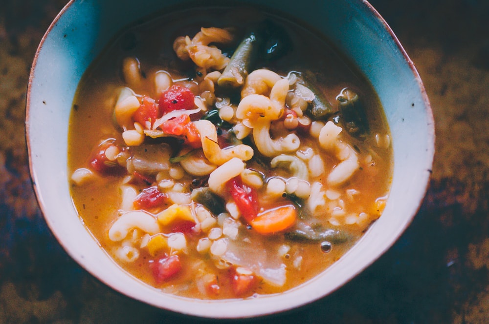  This high-protein Gluten-Free and Vegan Lentil Minestrone Soup is packed with hearty, healthy, and delicious ingredients and can be ready on the table in under 30 minutes! #glutenfreeveganminestrone #glutenfreevegansoup #glutenfreeminestronesoup #veganminestrone #lentilminestrone #lentilsoup 