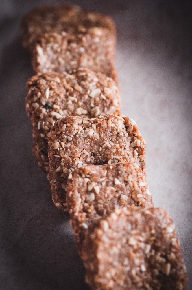  These gluten-free and vegan No Bake Super Seed Cinnamon Maca Energy Squares are filled with energy boosting and hormone balancing properties; as well as being high in protein, iron, calcium, B vitamins, selenium, folate, fiber, omega-3’s and vitamin E. They make for one flavorful and nourishing healthy treat that is easy to make, too! #nobakebars #macabars #energybars #veganbars #seedbars #glutenfreebars #hormonebalancing 