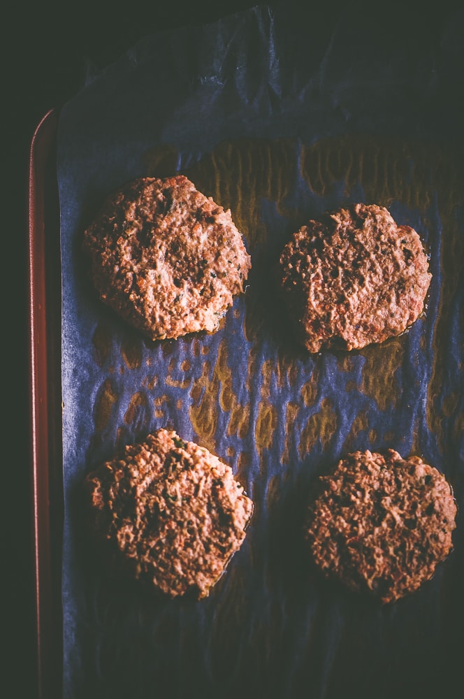  This easy and healthy Baked Carrot and Walnut Falafel makes for one delicious high-protein and high-fiber vegan gluten-free meal, side, or snack! It pairs well with my  Turmeric and Cilantro Sunflower Seed Sauce.  #bakedfalafel #falafelpatties #walnutfalafel #carrotfalafel #veganfalafel #glutenfreefalafel #veggieburgers 