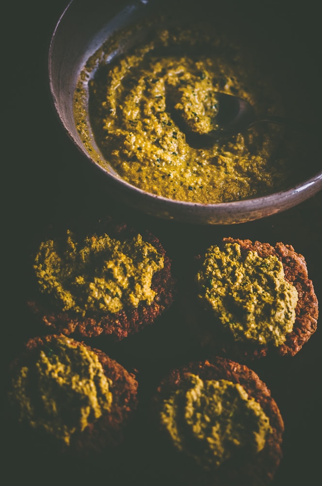  This easy and healthy Baked Carrot and Walnut Falafel makes for one delicious high-protein and high-fiber vegan gluten-free meal, side, or snack! It pairs well with my  Turmeric and Cilantro Sunflower Seed Sauce.  #bakedfalafel #falafelpatties #walnutfalafel #carrotfalafel #veganfalafel #glutenfreefalafel #veggieburgers 