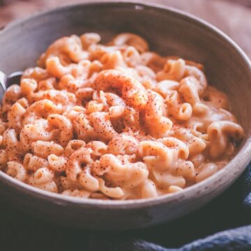 a big bowl of chipotle mac and cheese