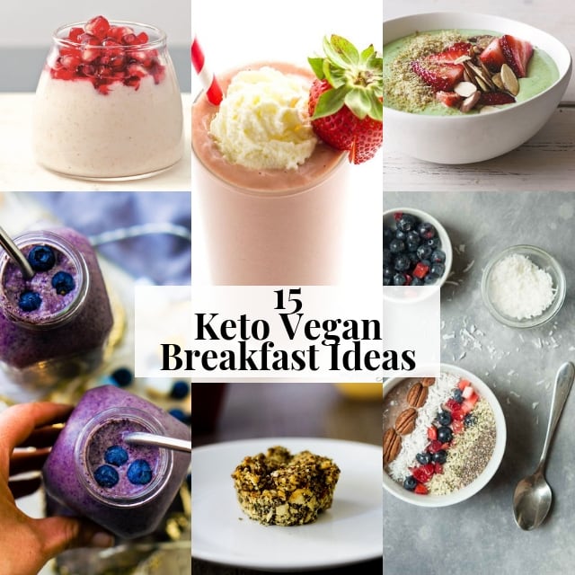  These keto vegetarian and vegan breakfast recipes and ideas make for some delicious, easy and healthy nourishment for low-carb diets! From chia pudding to smoothies, and even vegan quiche, we’ve got you covered with this vegan keto and low-carb recipe round-up! #ketovegan #veganketo #ketobreakfast #veganketobreakfast #ketoveganbreakfast #lowcarbbreakfastrecipes 
