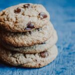 a stack of vegan gluten free cookies