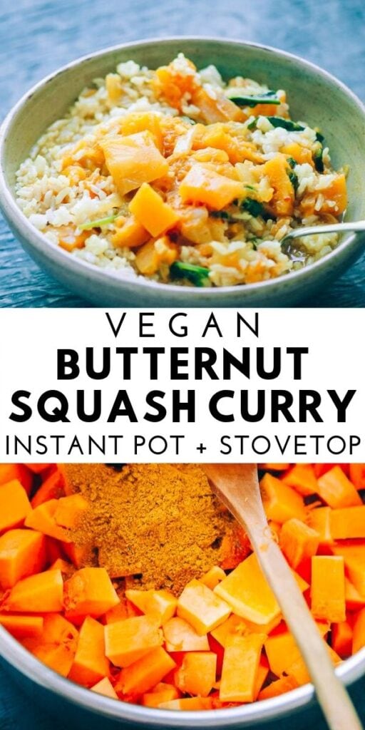 a pin for butternut squash curry