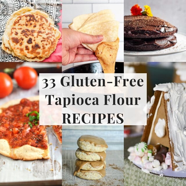  Gluten-Free Tapioca Flour Recipes - A collection of vegetarian gluten-free recipes with tapioca flour (a.k.a. tapioca starch) — everything from dessert to bread to vegan tapioca flour recipes, sweet, savory and everything in-between. This collection of gluten-free tapioca flour recipes has something for every diet — vegan, dairy-free, egg-free, soy-free, nut-free, paleo, grain-free and vegetarian, from some of the best food bloggers out there! Enjoy! #tapiocaflourrecipes #tapiocastarchrecipes 