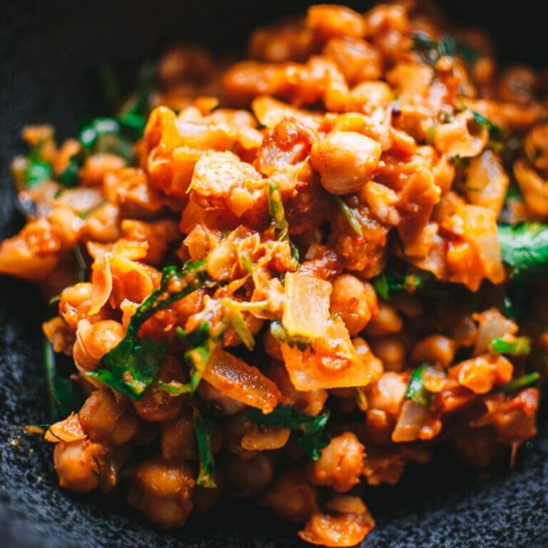 Herbed Orange Harissa Chickpeas