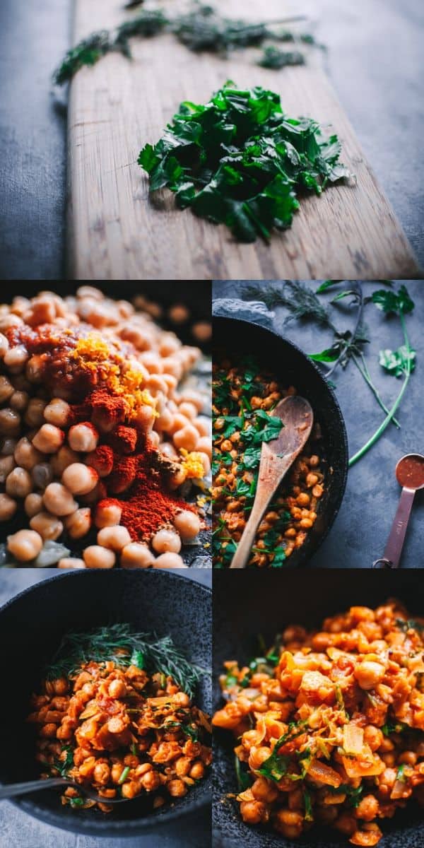 Moroccan Harissa Chickpeas - MOON and spoon and yum