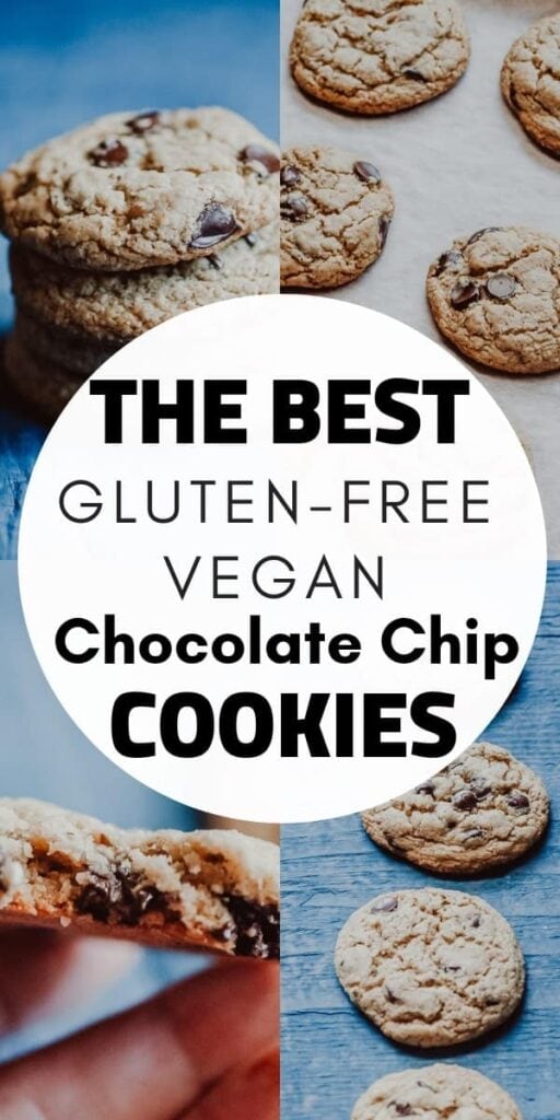 a pinterest pin image for gluten free vegan cookies