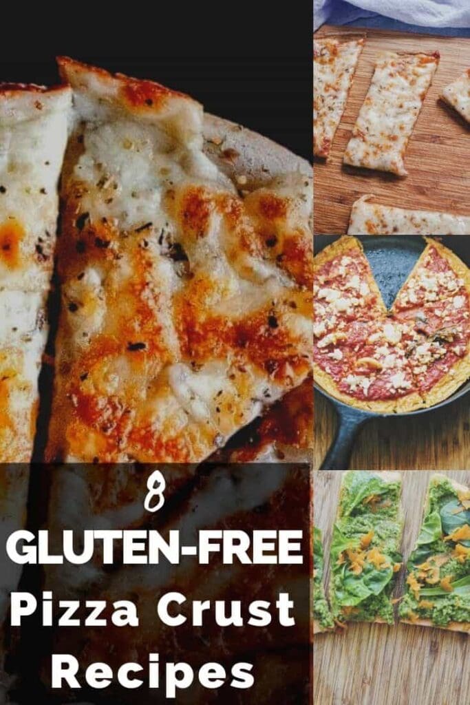 a pinterest pin image for gluten free pizza