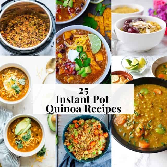 pinterest square image grid for instant pot quinoa