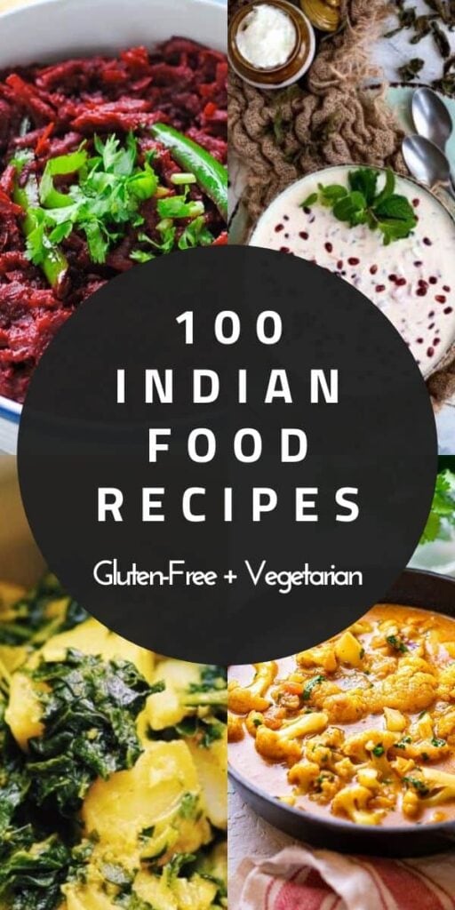 a pinterest pin for indian food recipes