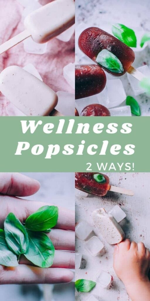 pinterest pin for healthy popsicles