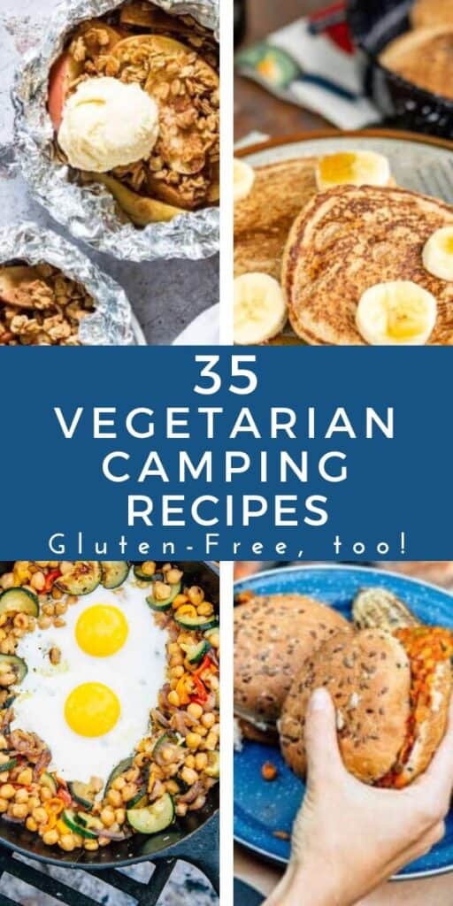 a pinterest pin for camping recipes