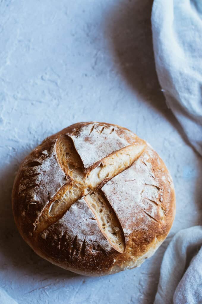 Making gluten free sourdough bread with a clay bread baker — WAXING GIBBOUS  POTTERY