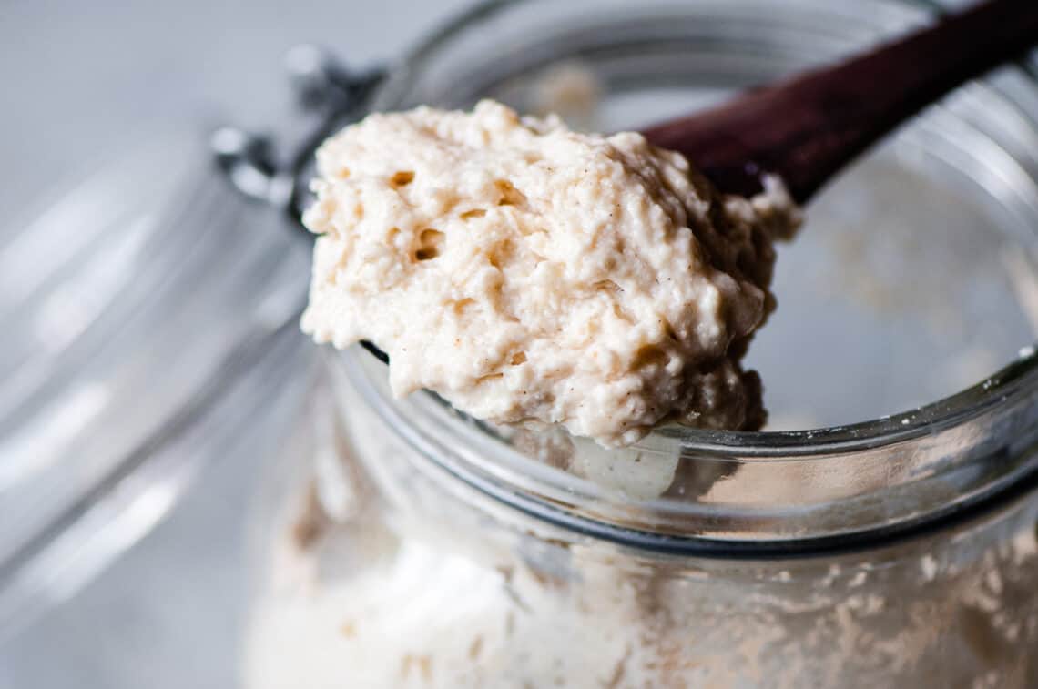 GlutenFree Sourdough Starter MOON and spoon and yum