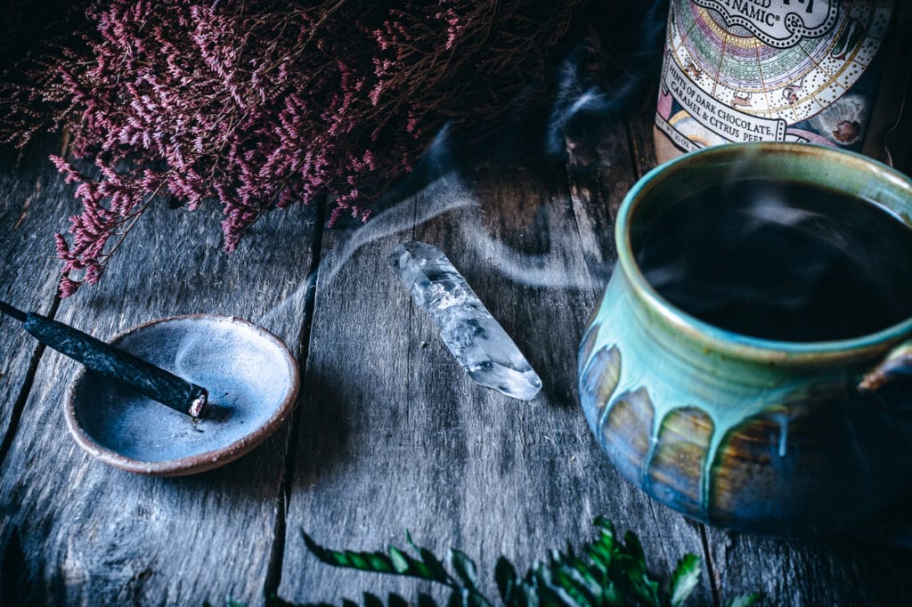 coffee and incense