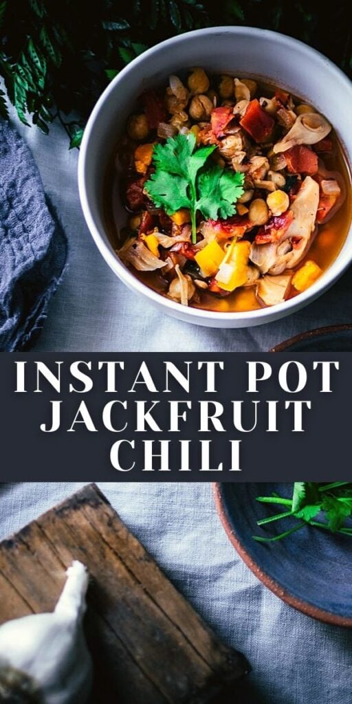 ip jack fruit chili recipe pin for pinterest
