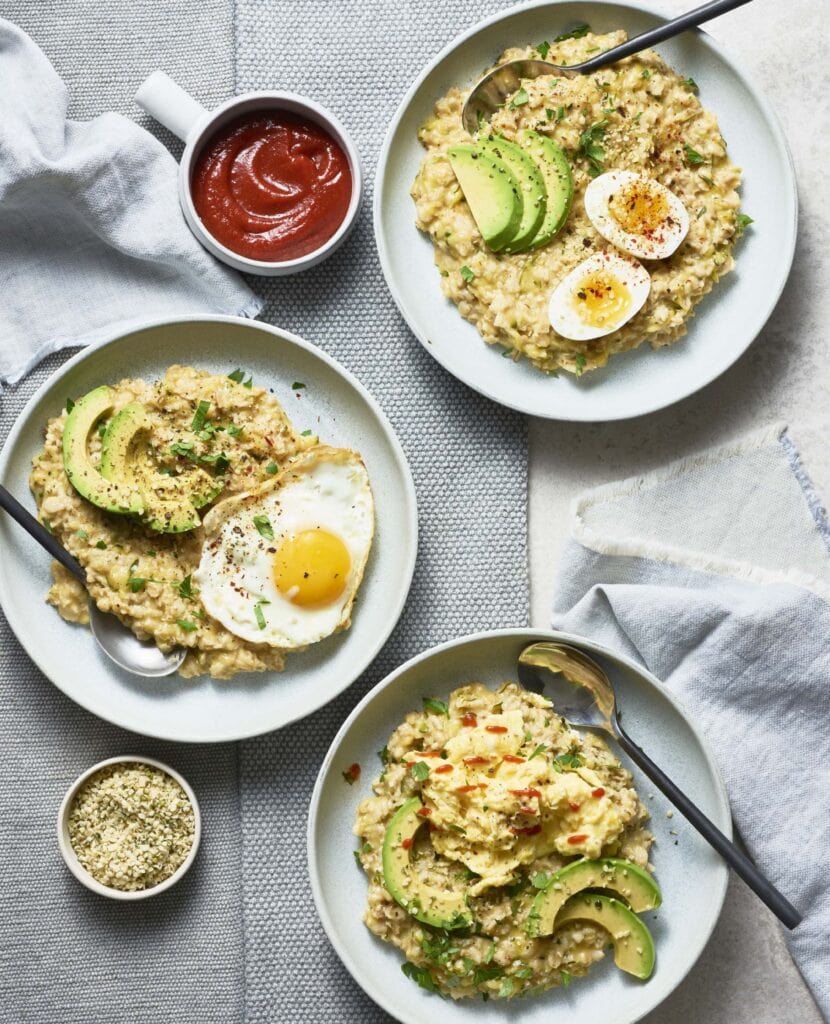 savory zucchini oatmeal