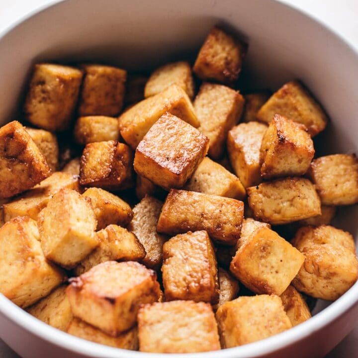 Crispy Air Fryer Tofu - MOON and spoon and yum