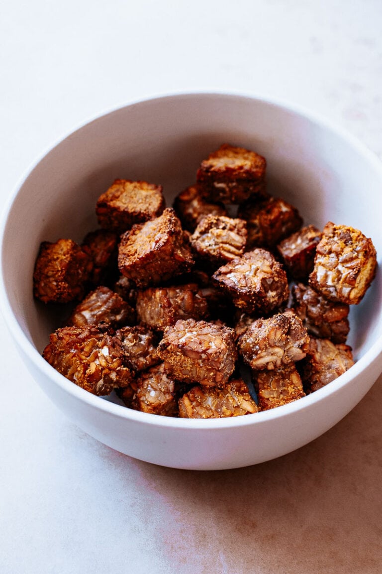 Crispy Air Fryer Tempeh MOON and spoon and yum