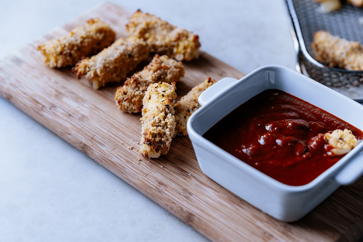 half moon mozzarella sticks