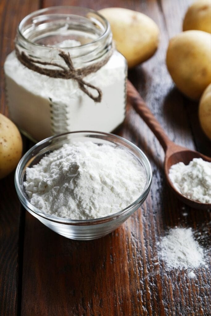 jars of potato starch