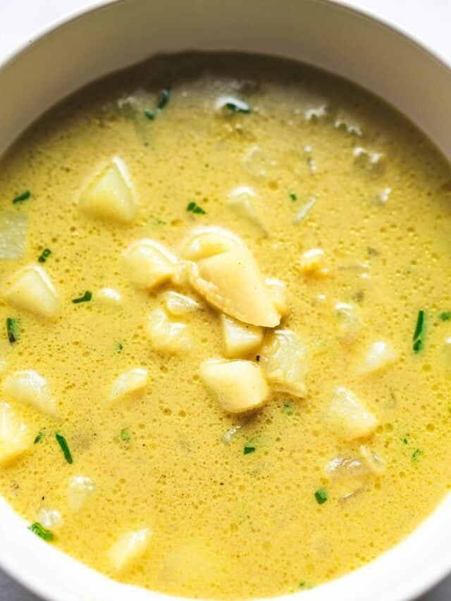Comforting Golden Bliss Potato Soup