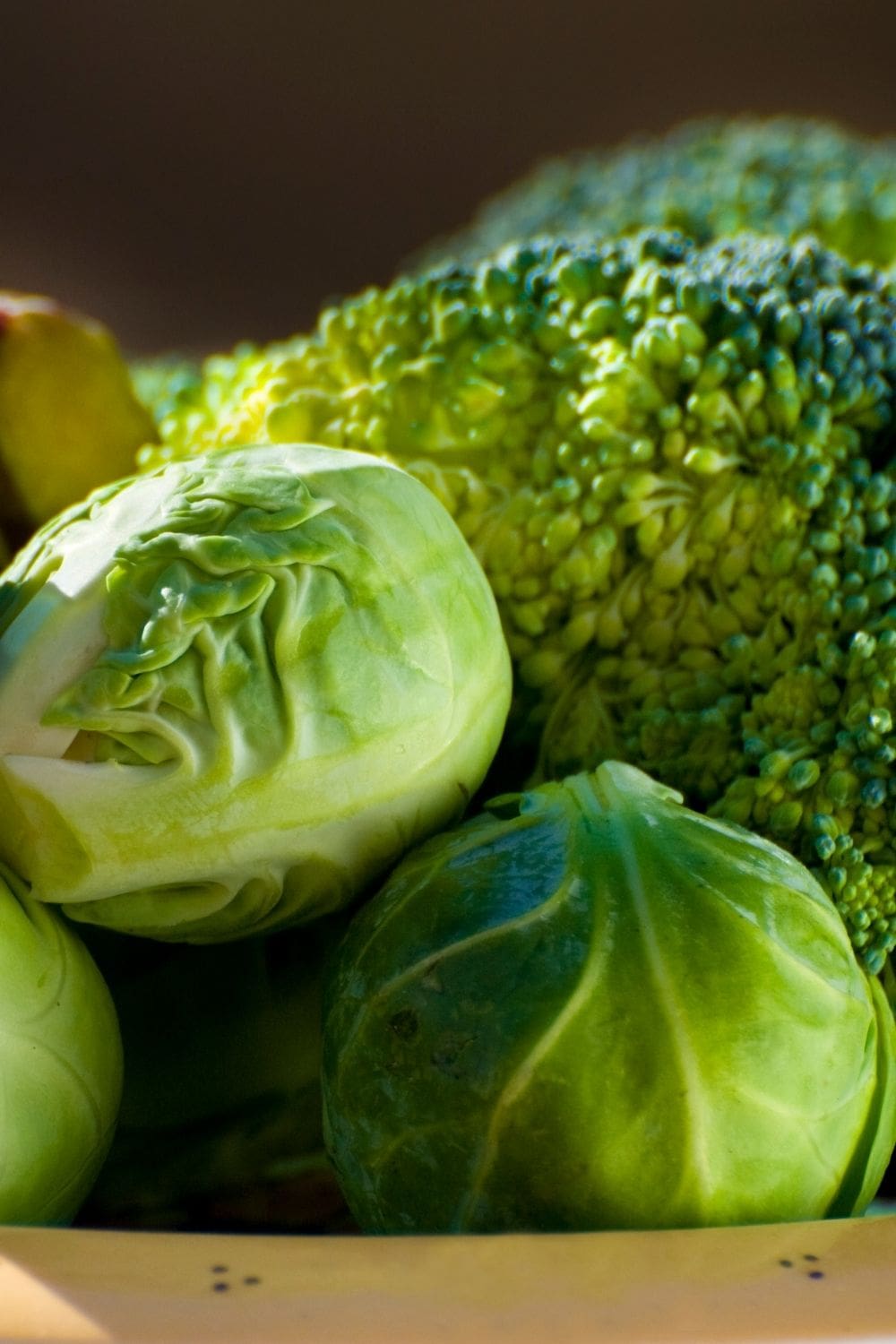 brussels sprouts and broccoli in season in october
