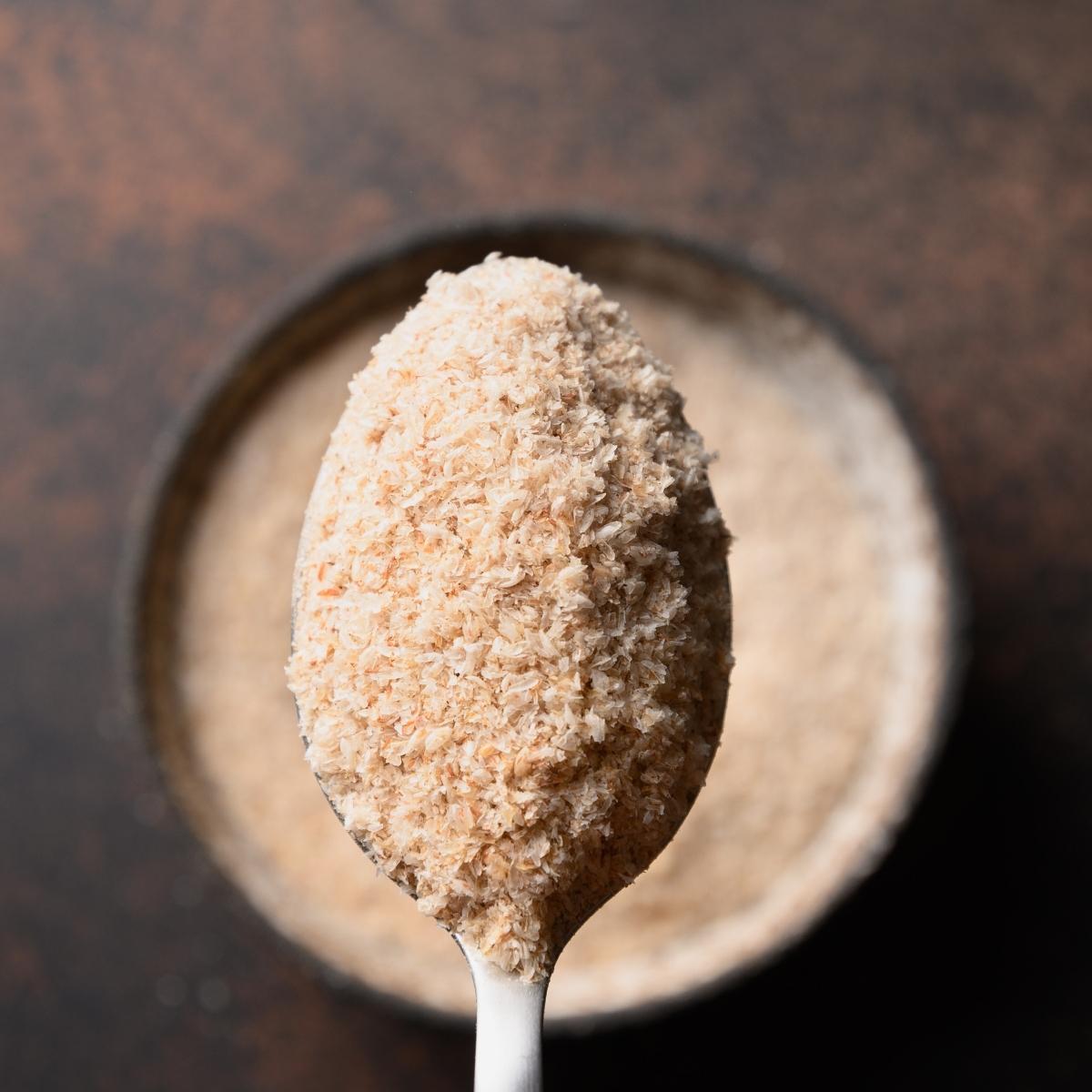 a spoonful of psyllium husk powder instead of eggs