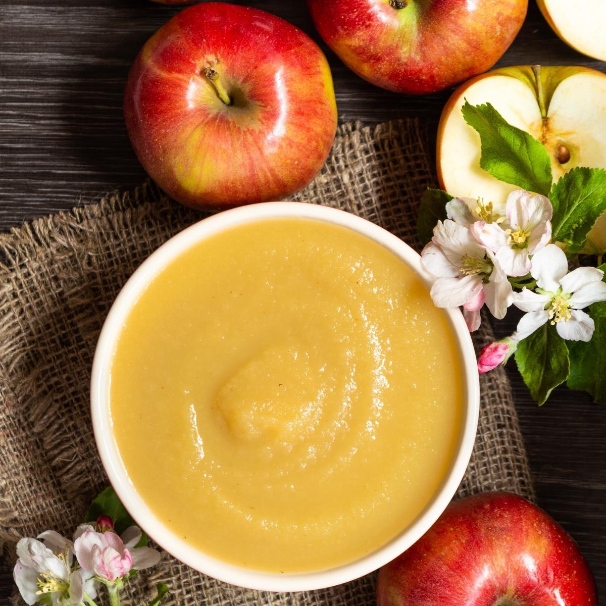 applesauce as vegan egg substitute.