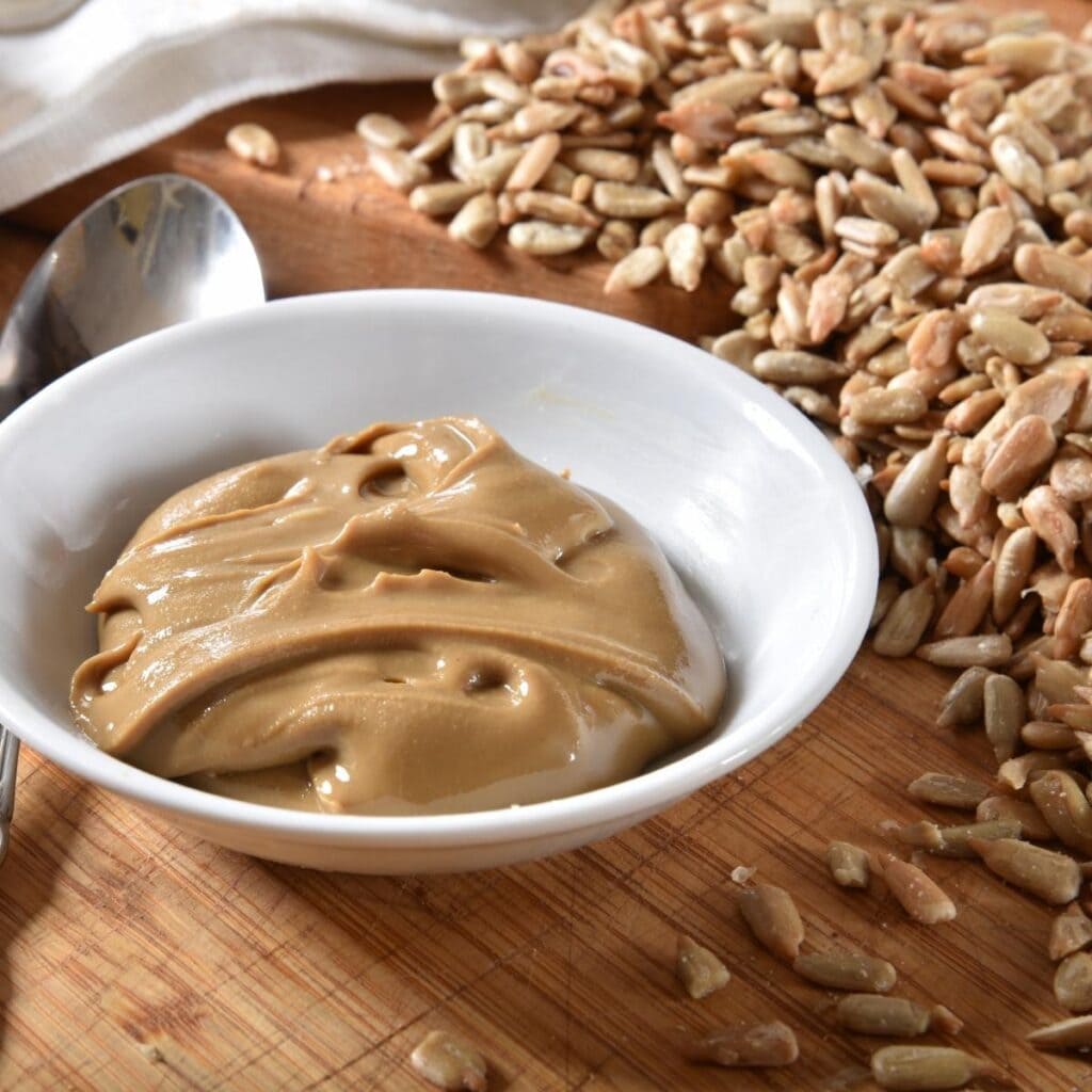 fresh sunflower seed butter as a tahini substitute