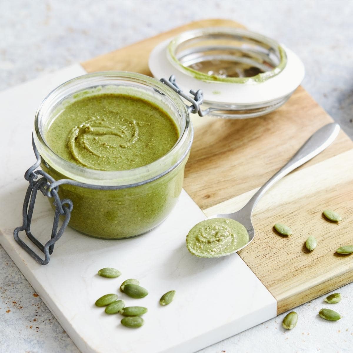 pumpkin seed butter as tahini alternative