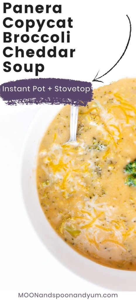 Instant Pot Broccoli Cheddar Soup (Panera Copycat)