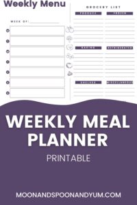 printable meal planner